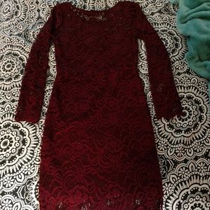 Long sleeve lace dress